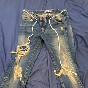 Mens Distressed Jeans Y2KFASHION